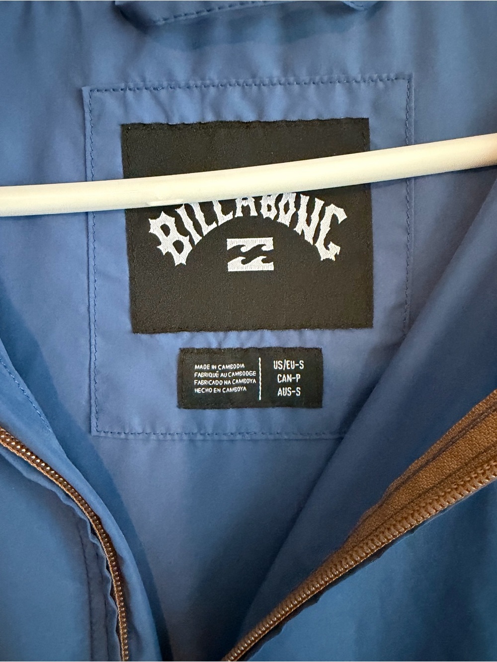 Billabong Rockies Anorak Jacket Small Colorblock Water Repellent Hooded Light - Picture 8 of 9